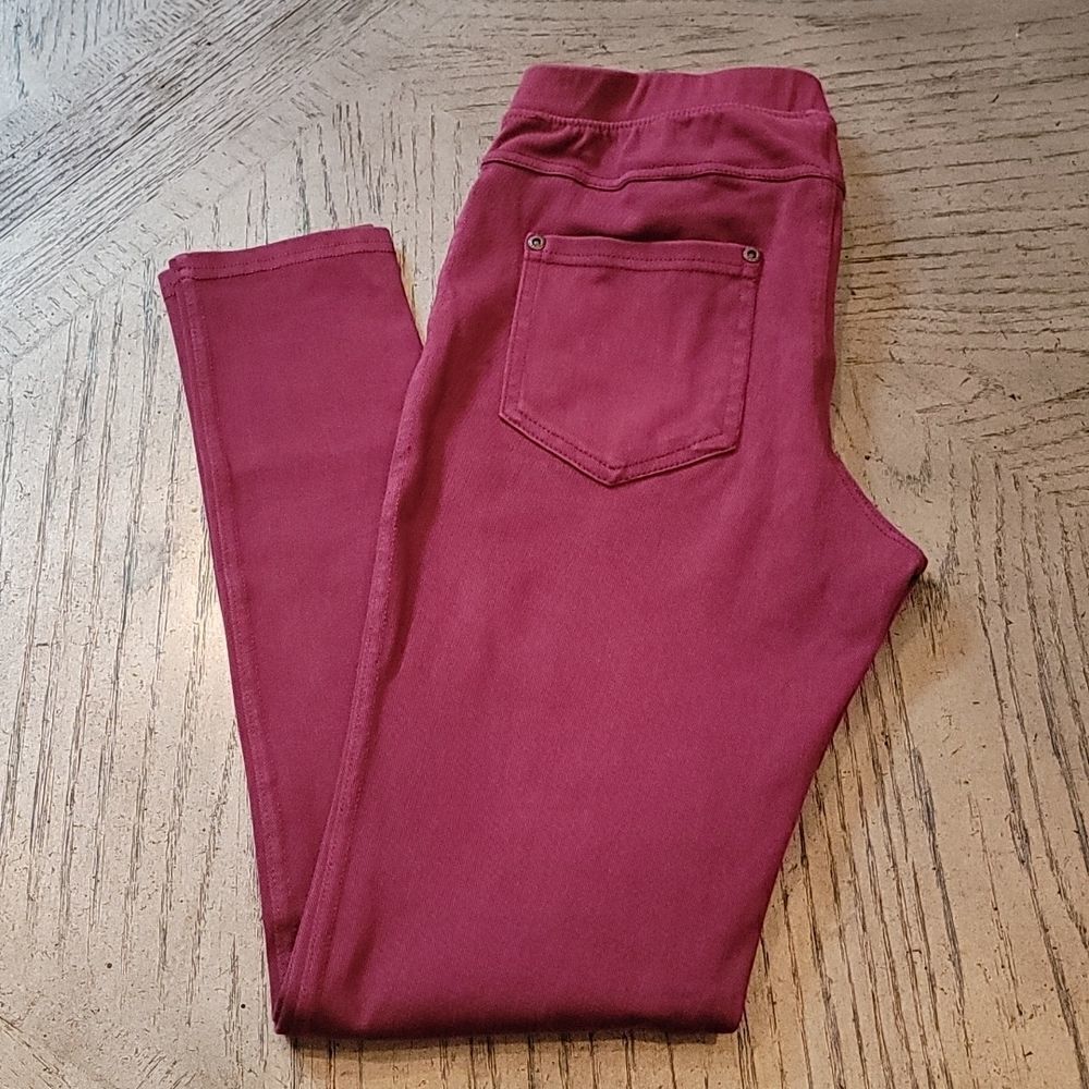 Maroon denim jeggings size S
